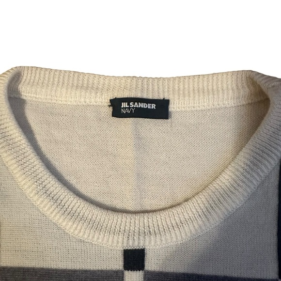 Jil Sander Navy Wool Sweater Size Large - Picture 2 of 4